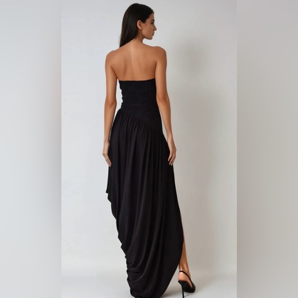 Black Strapless Dress - Picture 2 of 8